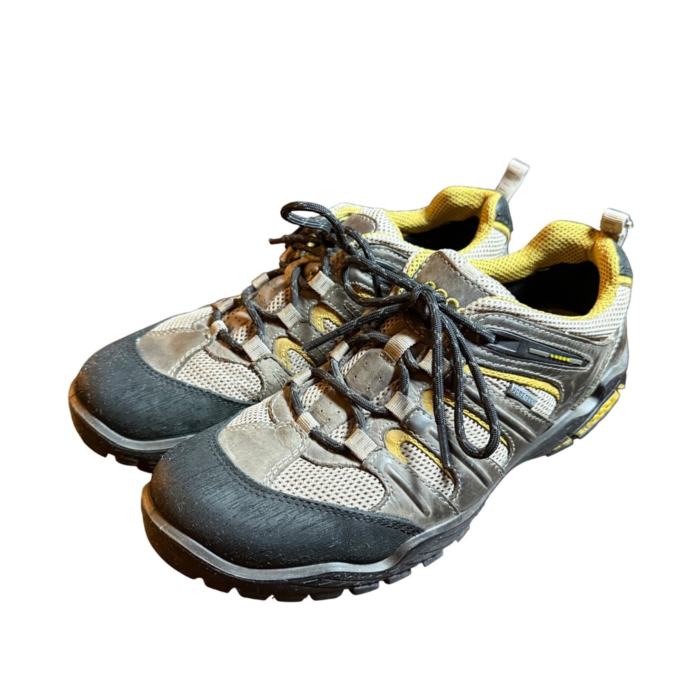 ECCO Hiking Shoes Mens 43 Brown Gore-Tex Waterproof Receptor Trail Sneakers